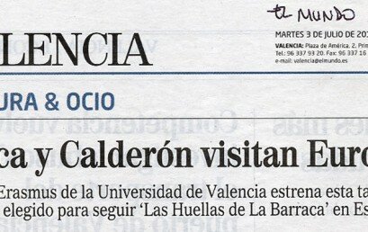 Hoy los diarios más importantes de tirada autonómica y estatal se hacen eco del estreno en València de “Lorca, Calderón y los estudiantes de Babel”