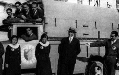 La Barraca de García Lorca regresa hoy, 73 años después, a Ayerbe, protagonizada por nuestros actores europeos